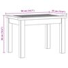 vidaXL Table basse de jardin 50x35x36 cm Bois solide d'acacia