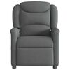 vidaXL Fauteuil inclinable Gris fonc&eacute; Tissu