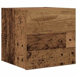 vidaXL Meuble TV mural vieux bois 30,5x30x30 cm