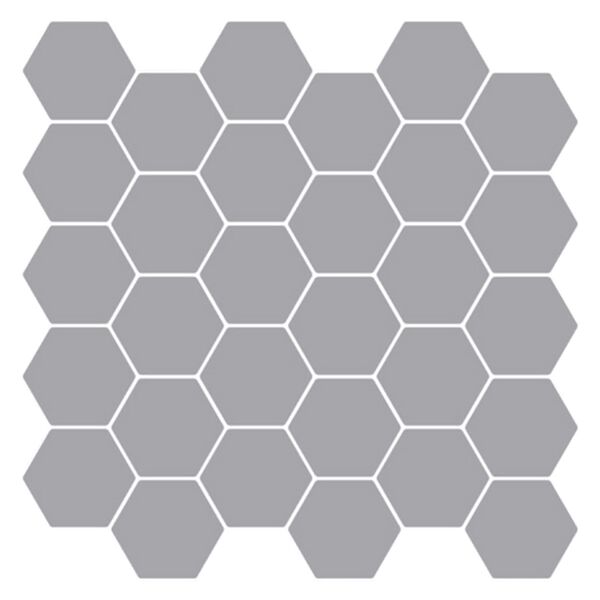 vidaXL Carreau hexagonal 10 pcs Gris 30 x 30 cm Polyur&eacute;thane et PET
