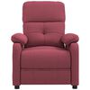vidaXL Fauteuil inclinable Rouge bordeaux Tissu