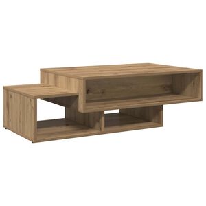 vidaXL Table basse ch&ecirc;ne artisanal 105x55x32 cm bois d'ing&eacute;nierie