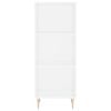 vidaXL Buffet blanc 34,5x32,5x90 cm bois d'ing&eacute;nierie