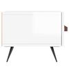 vidaXL Meuble TV blanc brillant 150x36x30 cm bois d'ing&eacute;nierie