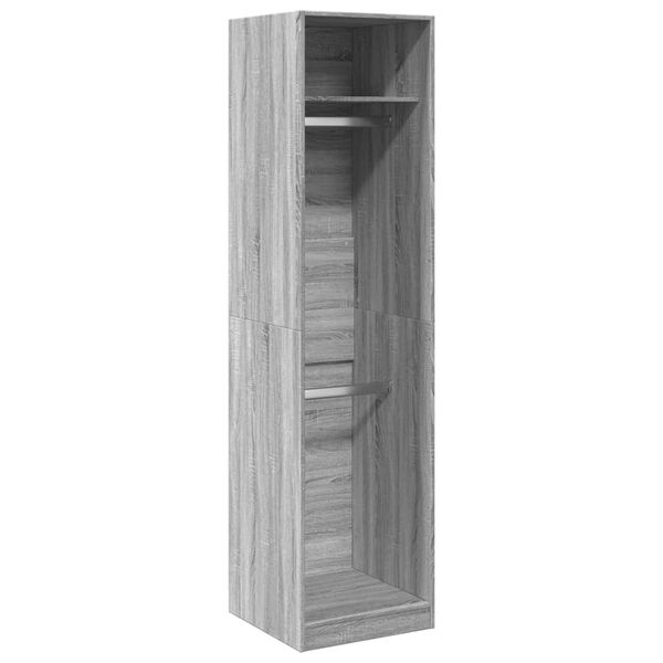 vidaXL Garde-robe gris sonoma 50x50x200 cm bois d'ing&eacute;nierie