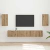 vidaXL Ensemble meuble TV 5 pcs Ch&ecirc;ne artisanal Bois d'ing&eacute;nierie
