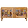 vidaXL Table basse Naturel 80 x 50 x 40 cm Bois de mangue massif