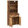vidaXL Haut Armoire Bois Ancien 69,5 x 32,5 x 180 cm Bois d'ing&eacute;nierie