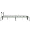 vidaXL Cadre de lit sans matelas gris m&eacute;tal 120x200 cm