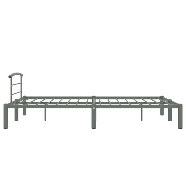 vidaXL Cadre de lit sans matelas gris m&eacute;tal 120x200 cm