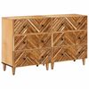 vidaXL Armoires de rangement 2 pcs Marron 60 x 33,5 x 75 cm