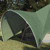 vidaXL Tente tipi avec toit avec &eacute;vent Vert et gris 600 x 600 x 347 cm