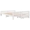vidaXL Cadre de lit sans matelas blanc 160x200 cm bois de pin massif