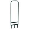 vidaXL A&eacute;rateur de pelouse 5 dents creuses vert acier enduit de poudre