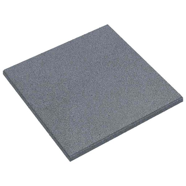 vidaXL Carreaux de protection antichoc 18pcs Caoutchouc 50x50x3cm Gris