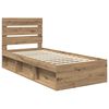 vidaXL Cadre de lit Ch&ecirc;ne artisan 75 x 190 cm Bois de pin massif