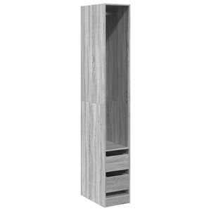 vidaXL Garde-robe sonoma gris 30x50x200 cm bois d'ing&eacute;nierie