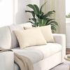 vidaXL Coussins de canapé 2 pcs Crème 60 x 40 cm