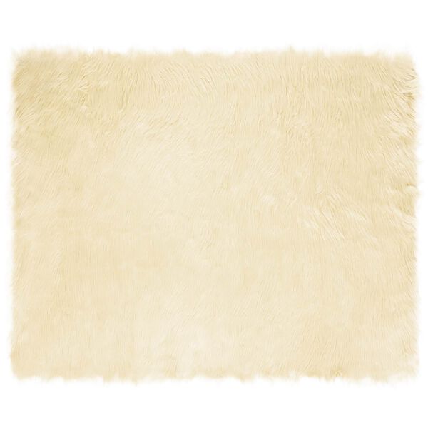 vidaXL Tapis en fausse Tafalla Crème 200 x 280 cm Polyester