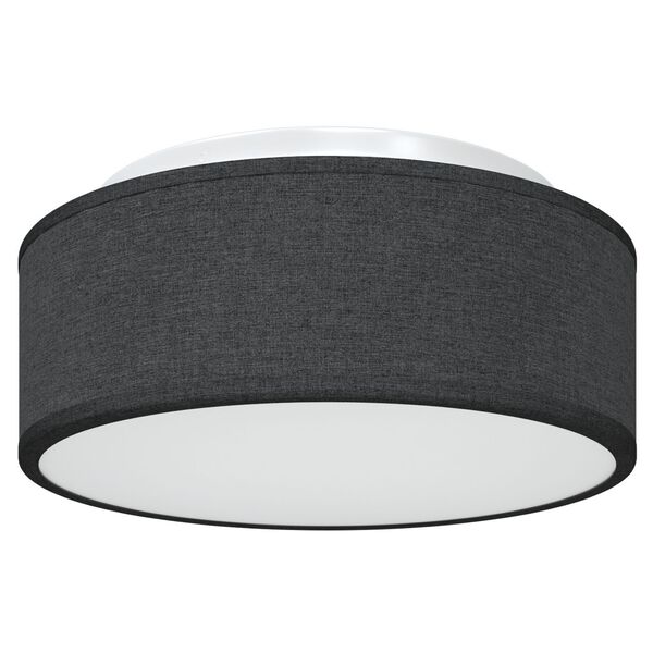 vidaXL Lampe de plafond Noir 30 x 13,5 cm tissu
