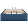 vidaXL Cadre de lit ottoman sans matelas bleu 80x200 cm tissu