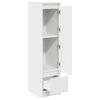 vidaXL Buffet haut blanc 29,5x34x119,5 cm bois d'ing&eacute;nierie
