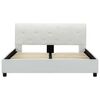vidaXL Cadre de lit sans matelas blanc similicuir 140x200 cm