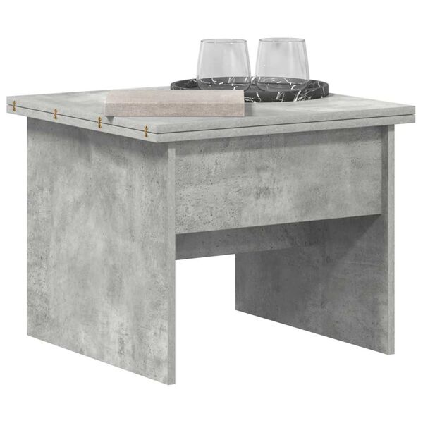 vidaXL Table basse Gris béton 55 x 54,5 x 45 cm Bois d'ingénierie