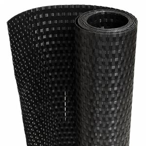 vidaXL Paravents de balcon 5 pcs noir 255x19 cm r&eacute;sine tress&eacute;e