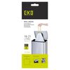 EKO Ensemble sacs poubelle D 18-21 L 24x20 pcs Blanc