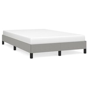 vidaXL Cadre de lit sans matelas gris clair 120x190 cm tissu