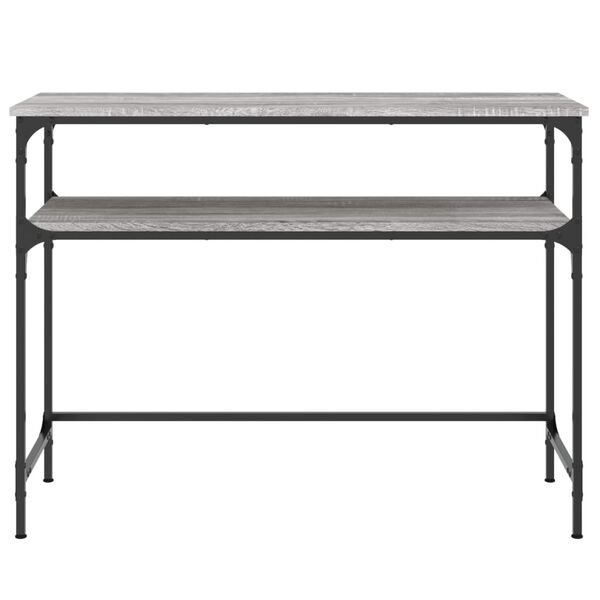 vidaXL Table console sonoma gris 100x35,5x75 cm bois d'ing&eacute;nierie