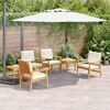 vidaXL Ensemble de canap&eacute; de jardin 6 pcs Marron Bois d'Acacia Massif