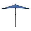 vidaXL Parasol de jardin Azur 294 x 150 x 224 cm Polyester et Acier