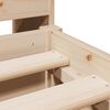 vidaXL Lit bibliothèque sans matelas 140x190 cm bois de pin massif