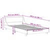 vidaXL Cadre de lit sans matelas cire marron 90x200 cm bois pin massif