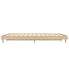 vidaXL Cadre de lit sans matelas chêne sonoma 135x190 cm