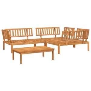 vidaXL Salon palette de jardin 4 pcs bois d'acacia massif