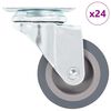 vidaXL 24 pcs Roulettes pivotantes 50 mm