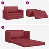 vidaXL Canap&eacute;-Lit 110cm Bordeaux Simili cuir