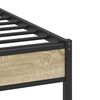 vidaXL Cadre de lit sans matelas chêne sonoma 100x190 cm