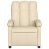 vidaXL Fauteuil inclinable Crème Tissu