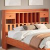 vidaXL T&ecirc;te de lit avec rangement cire marron 160cm bois massif de pin
