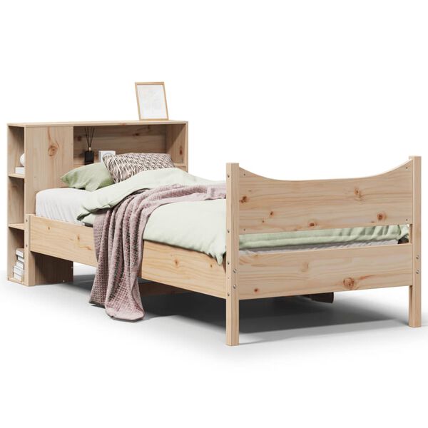 vidaXL Cadre de lit sans matelas 75x190 cm bois de pin massif