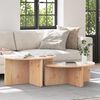 vidaXL Table basse 2 pcs Naturel Bois massif en pin