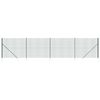 vidaXL Cl&ocirc;ture en treillis m&eacute;tallique et piquet d'ancrage vert 2x10m