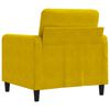 vidaXL Fauteuil Jaune 60 cm Velours