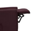 vidaXL Fauteuil de massage Violet Tissu