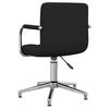 vidaXL Chaise pivotante de bureau Noir Tissu