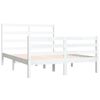 vidaXL Cadre de lit sans matelas blanc bois de pin massif 140x190 cm
